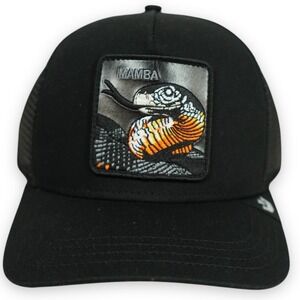 GOORIN BROS The Farm Trucker Hat Snapback‎ Mamba Black Snake Embroidered Patch